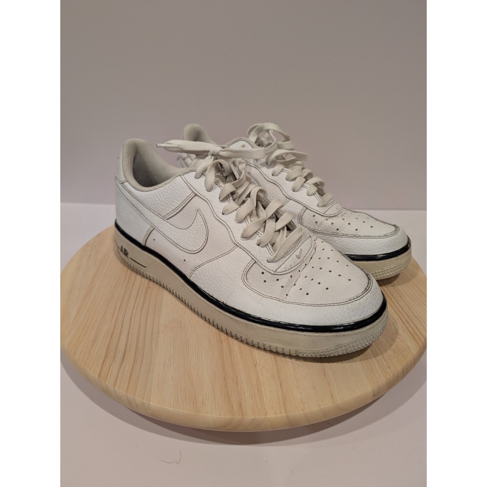 Nike Mens White And Black Air Force 1s